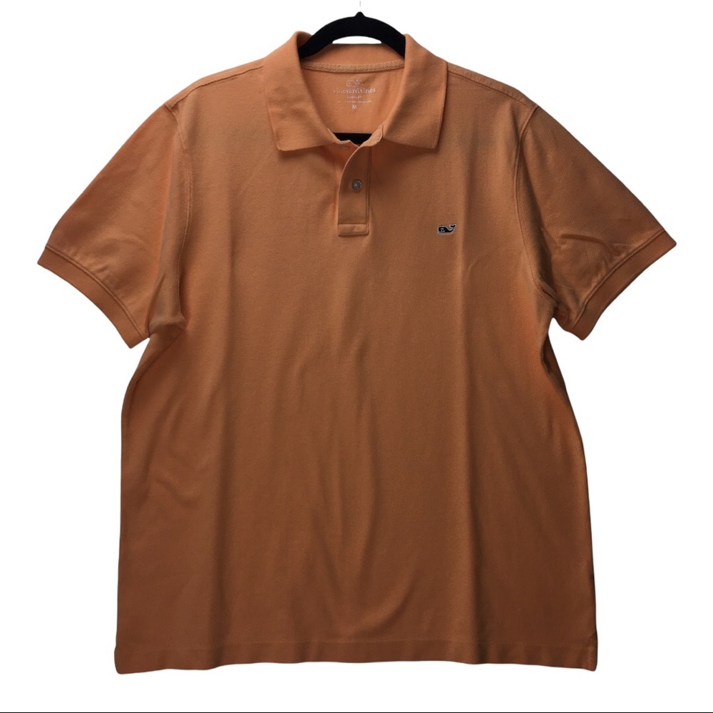 VINEYARD VINES Men's Classic Short Sleeve Polo 2 Button Closure Size M